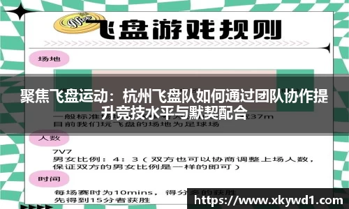 聚焦飞盘运动：杭州飞盘队如何通过团队协作提升竞技水平与默契配合